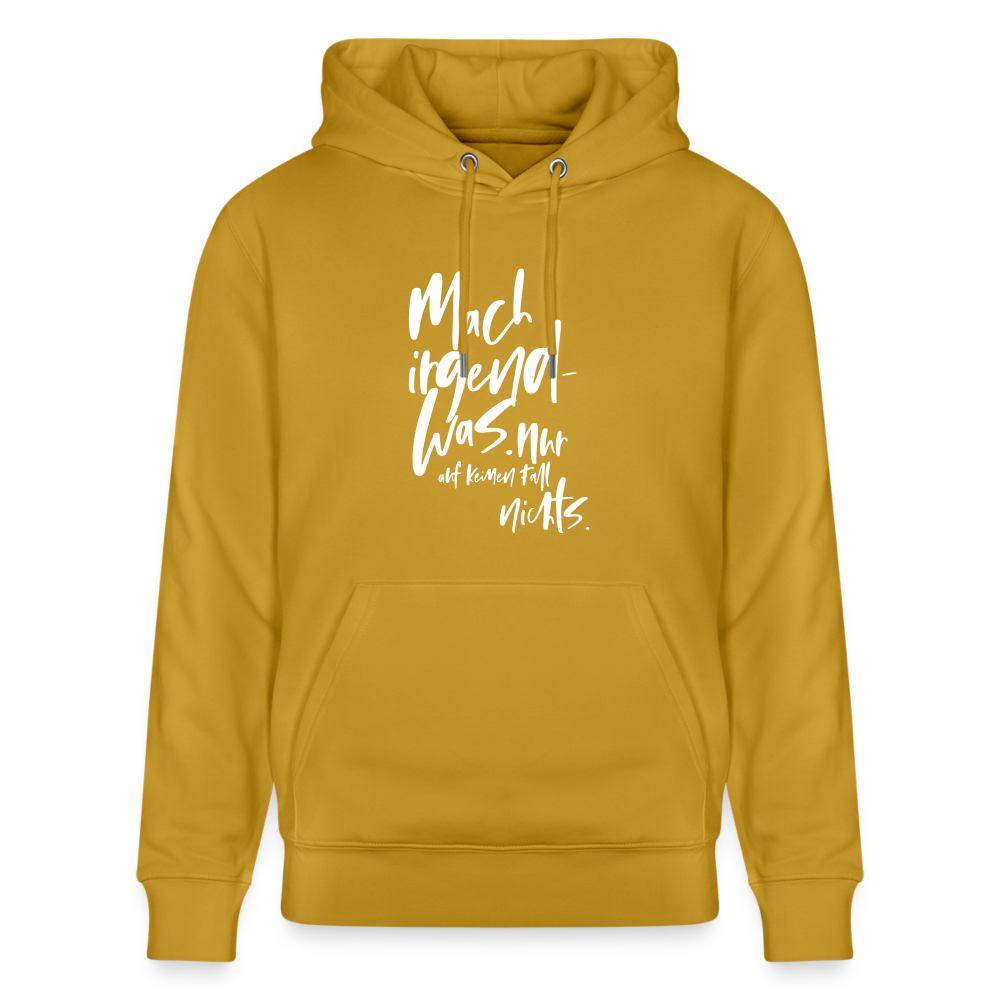 Hoodie mit Spruch Irgendwas (unisex) - Ocker
