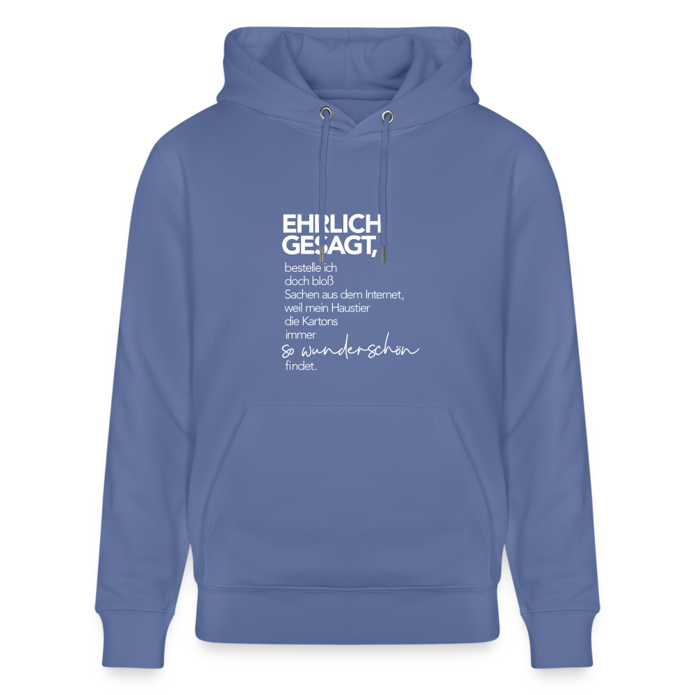 Hoodie mit Spruch Wunderschön (unisex) - Blau