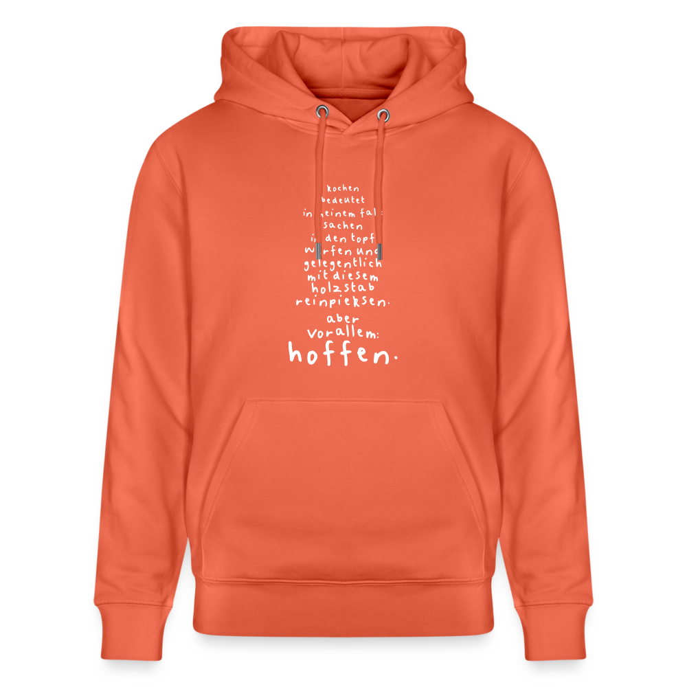 Hoodie mit Spruch Kochen (unisex) - Hellrot