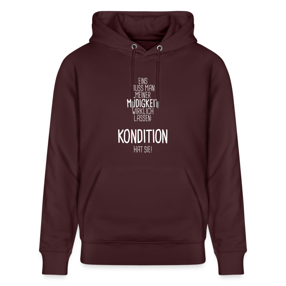 Hoodie mit Spruch Kondition (unisex) - Maroon