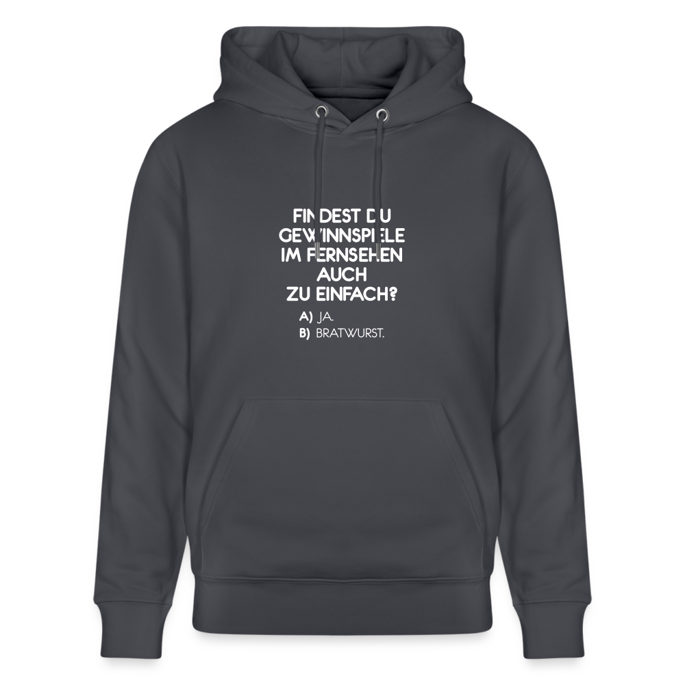 Hoodie mit Spruch Bratwurst (unisex) - Indigoblau