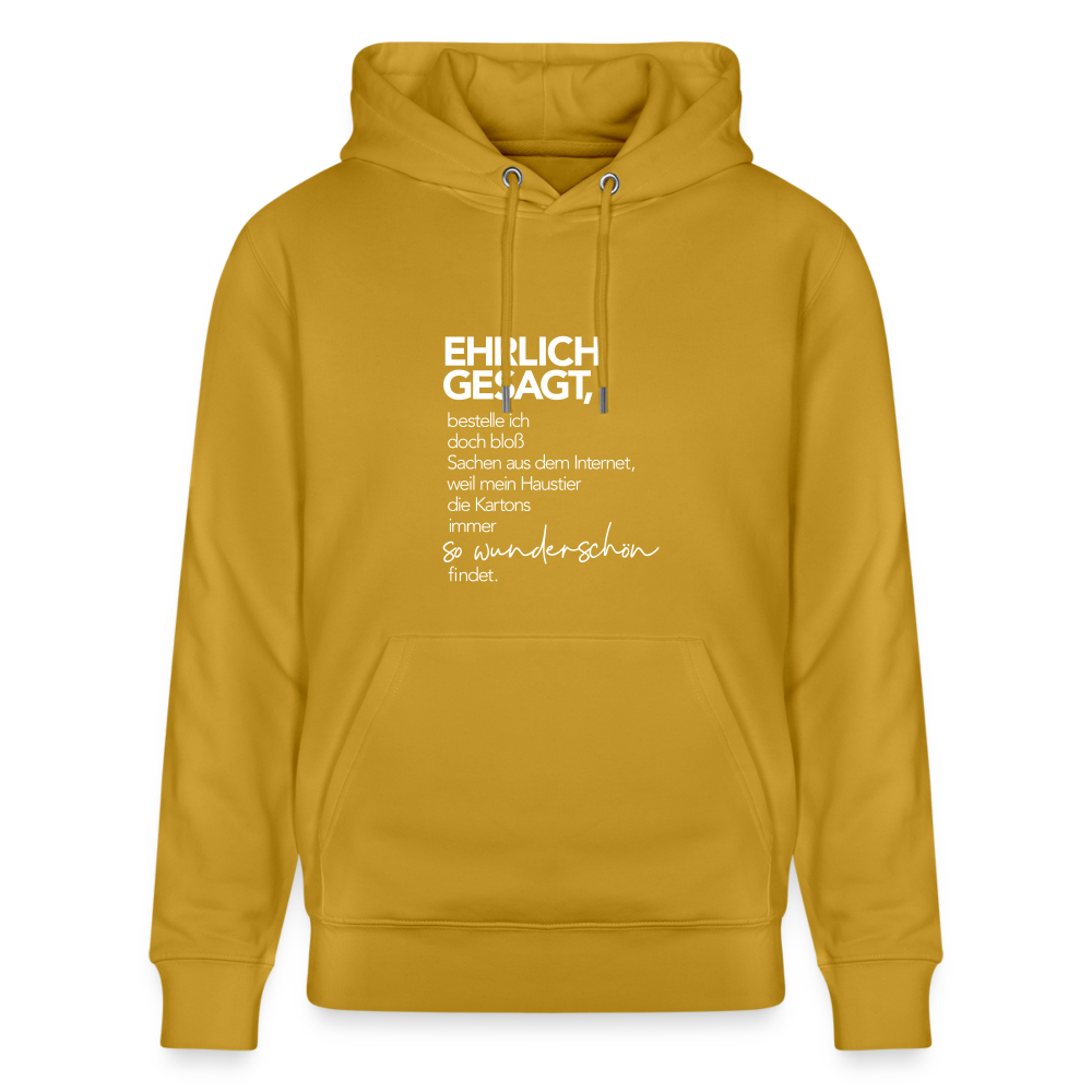 Hoodie mit Spruch Wunderschön (unisex) - Ocker