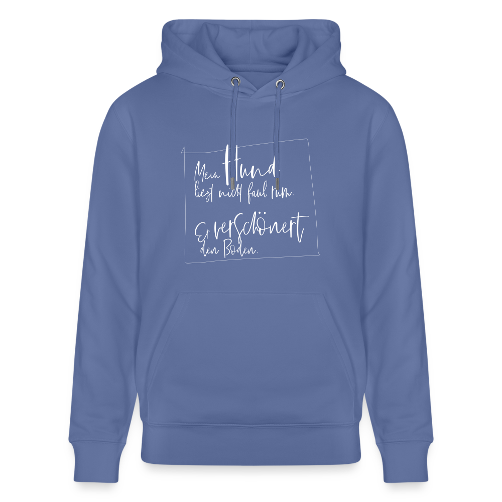 Hoodie mit Spruch Hund (unisex) - Blau