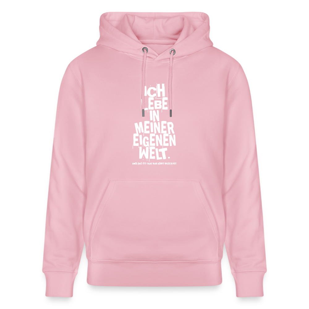 Hoodie mit Spruch Meine Welt (unisex) - Hellrosa