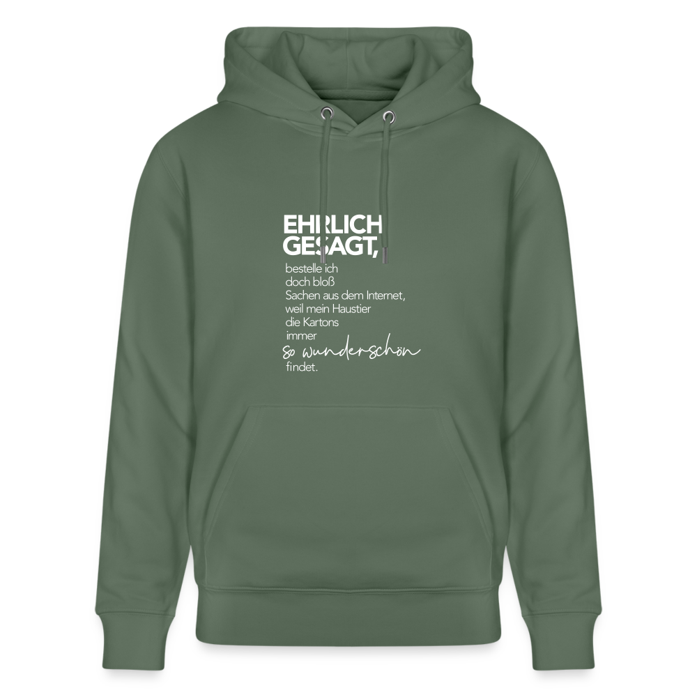 Hoodie mit Spruch Wunderschön (unisex) - Tanngrün