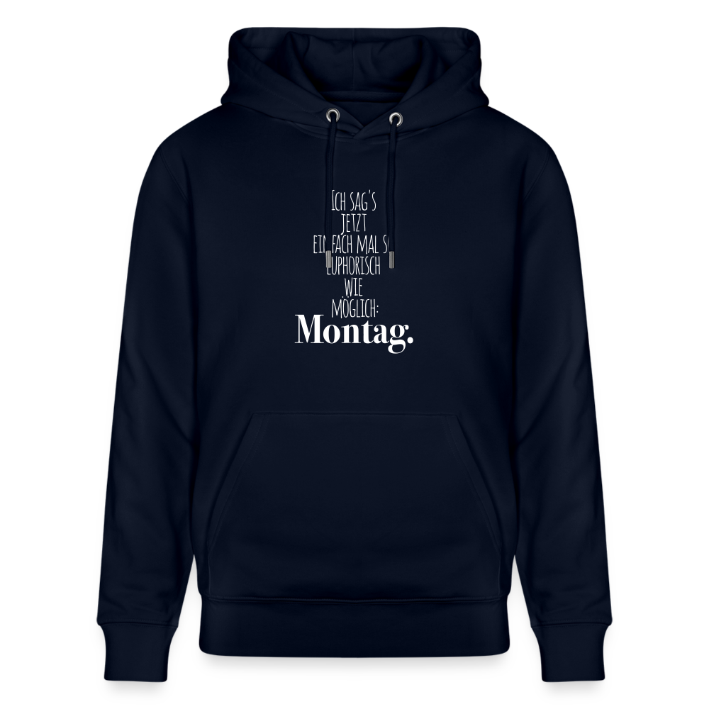 Hoodie mit Spruch Montag (unisex) - Navy