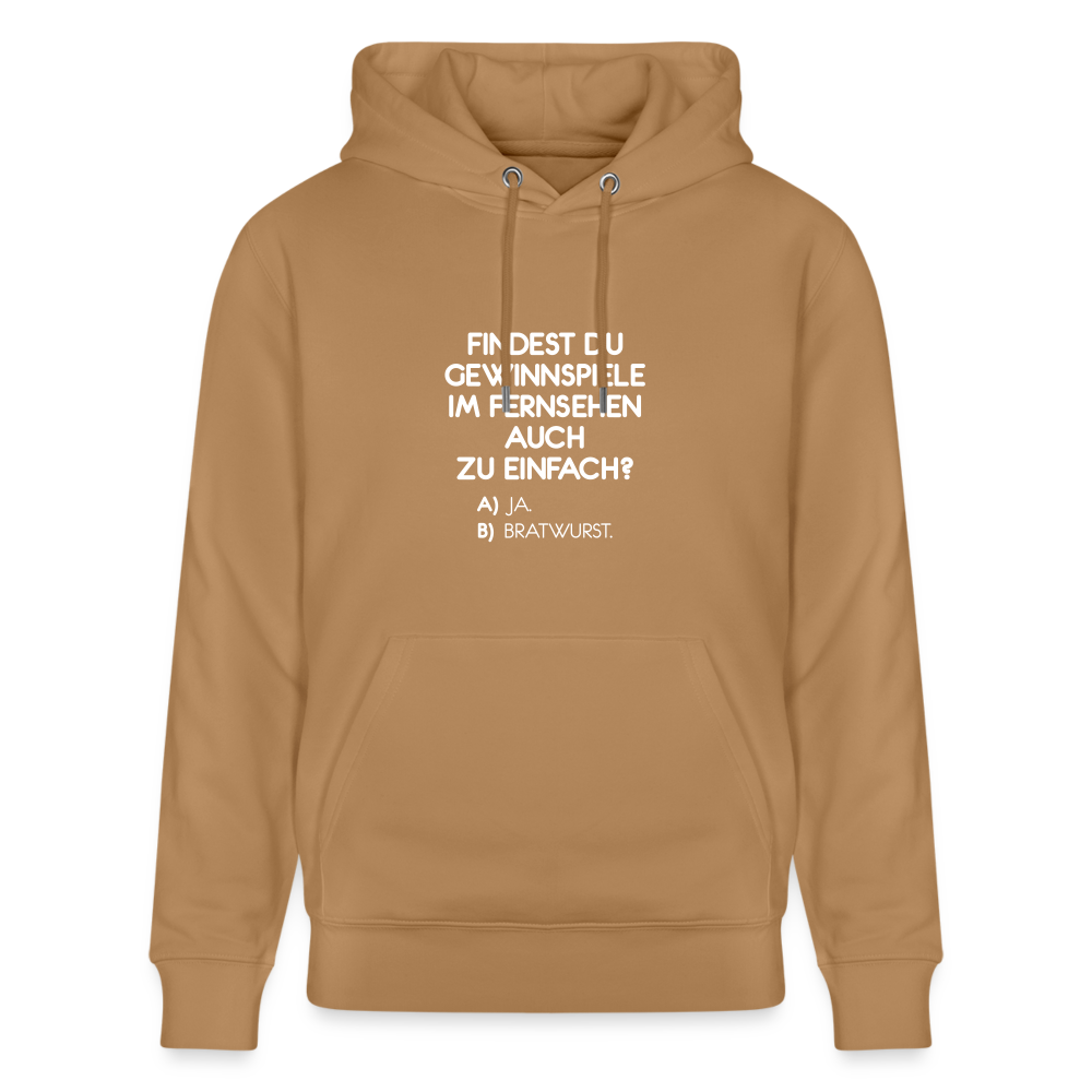 Hoodie mit Spruch Bratwurst (unisex) - Latte