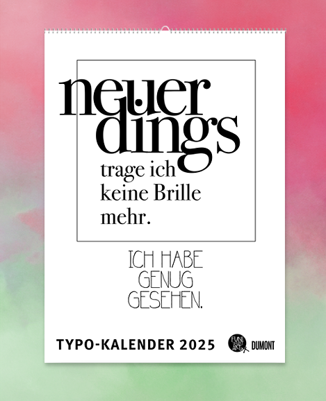 Großer Typokalender 2025 (Format 49,5 x 68,5 cm)