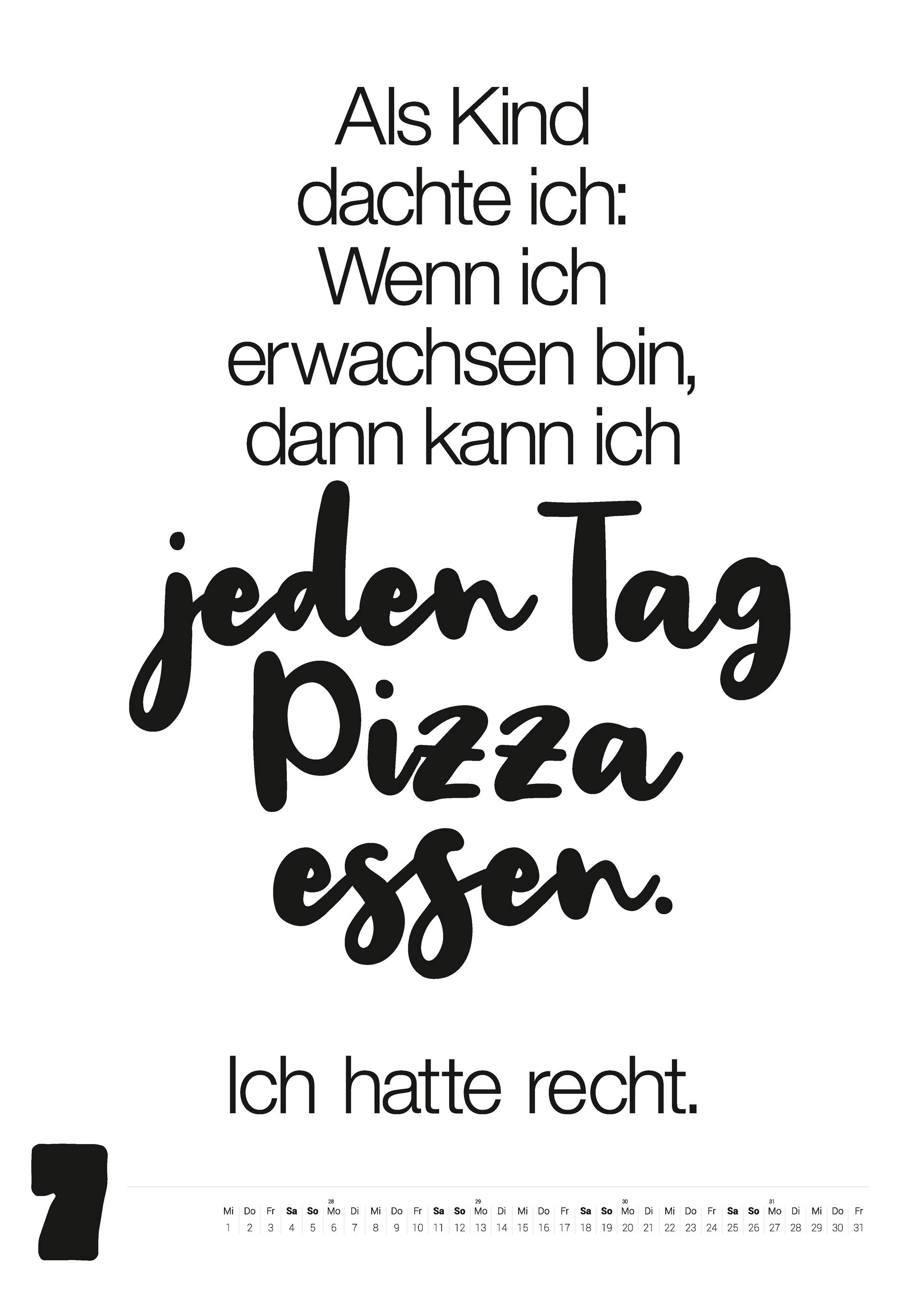 Großer Typokalender 2026 (50x70 cm)