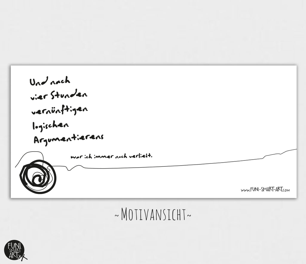 Tasse mit Spruch Argumentieren