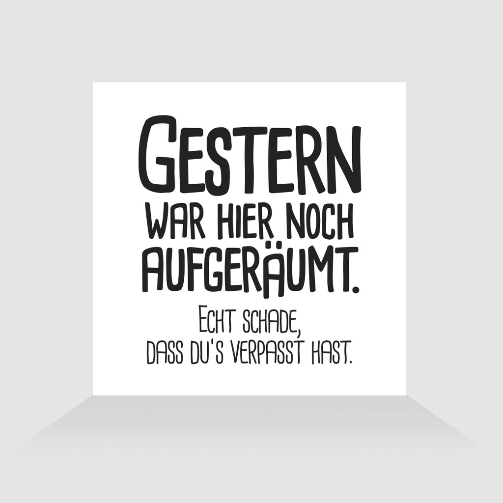 Kühlschrankmagnet Aufgeräumt