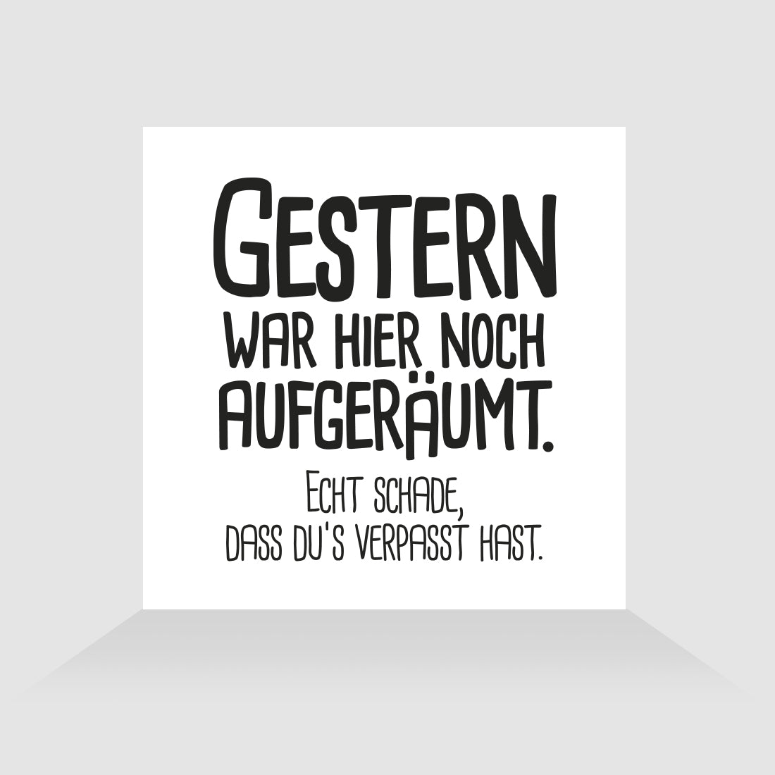 Kühlschrankmagnet Aufgeräumt