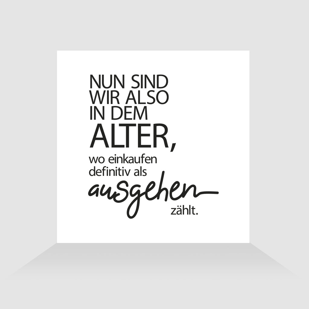 Kühlschrankmagnet Ausgehen