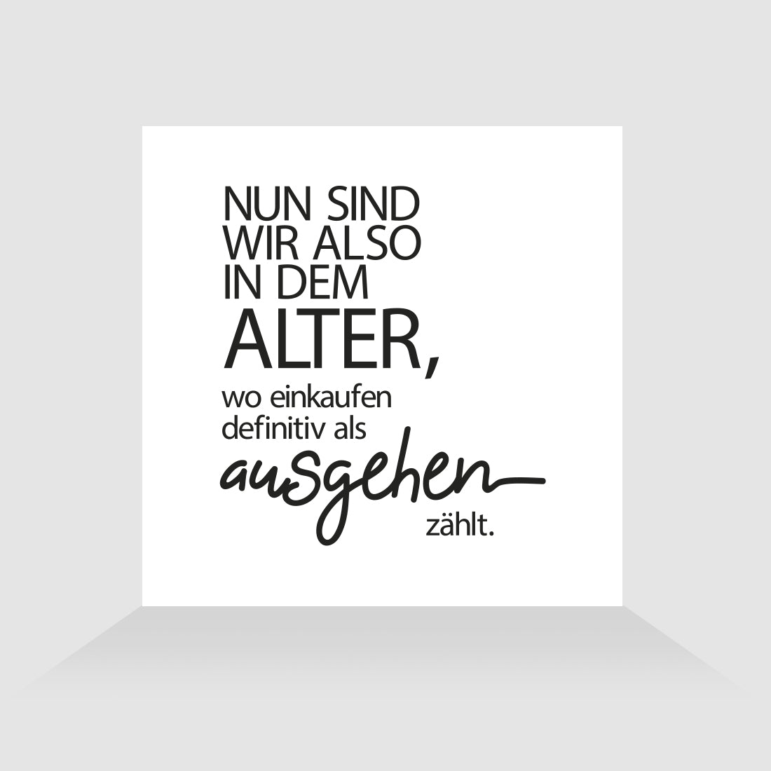 Kühlschrankmagnet Ausgehen