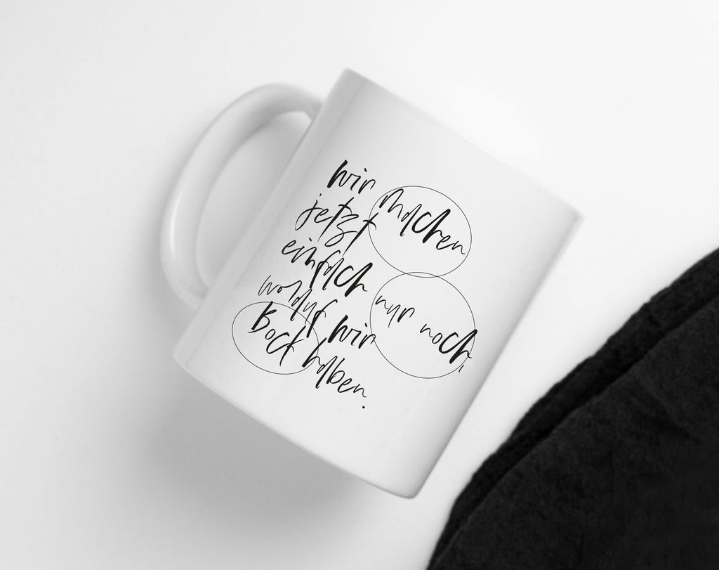 Tasse mit Spruch Bock