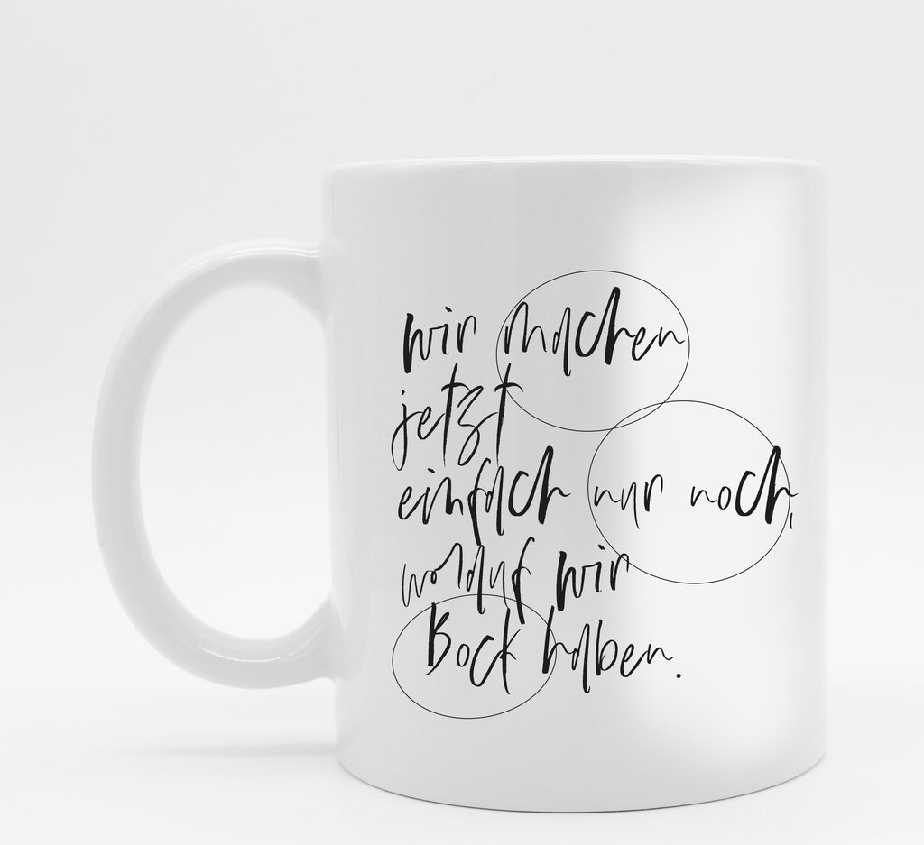 Tasse mit Spruch Bock