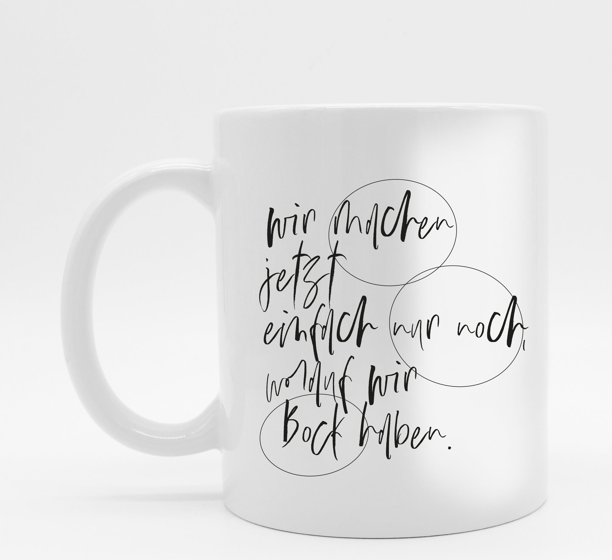 Tasse mit Spruch Bock
