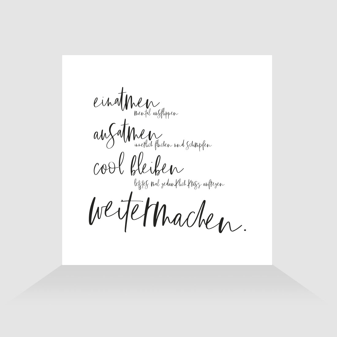 Kühlschrankmagnet Cool bleiben