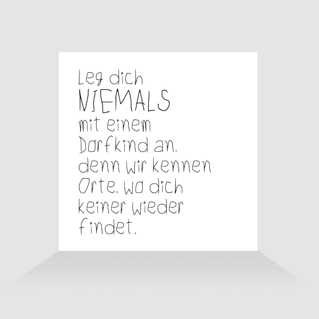 Kühlschrankmagnet Dorfkind