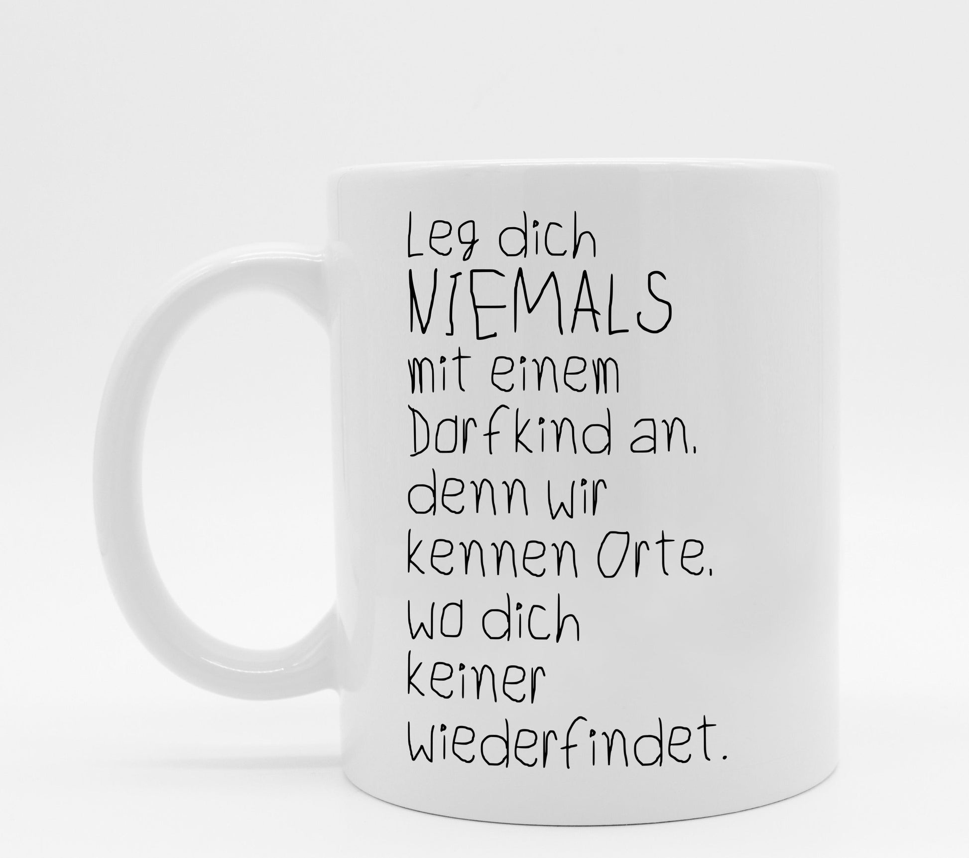 Tasse mit Spruch Dorfkind