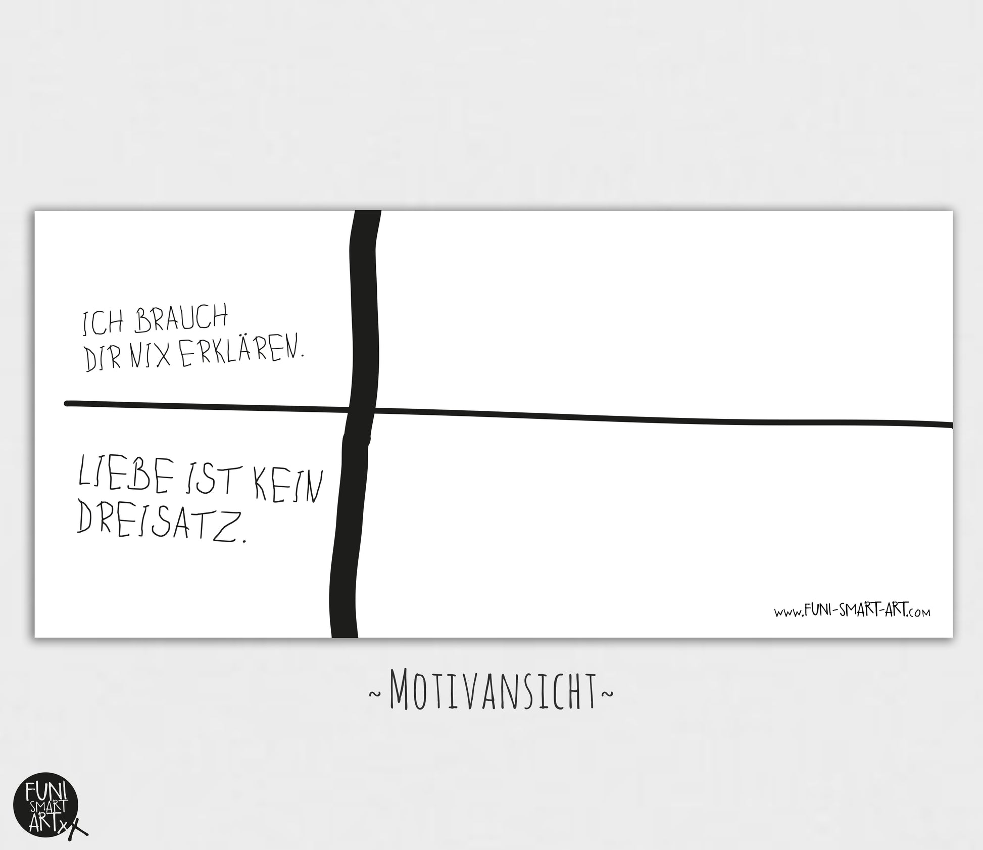 Tasse mit Spruch Dreisatz