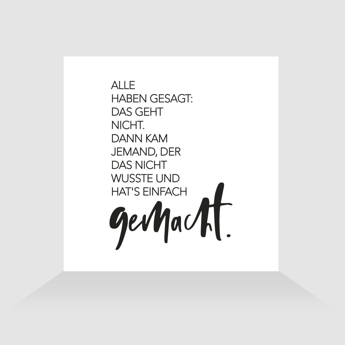 Kühlschrankmagnet Gemacht