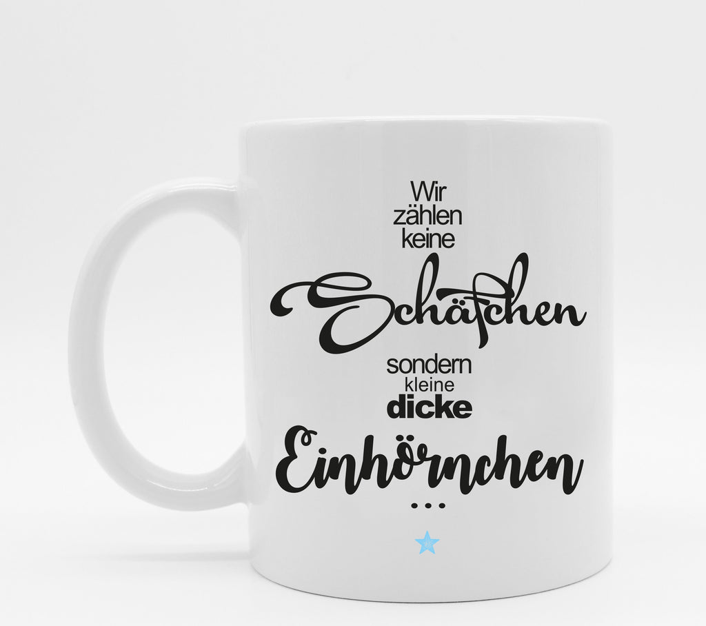 Einhorntasse mit Spruch Einhörnchen