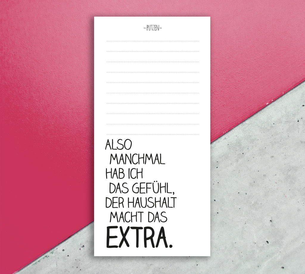 Notizblock Extra