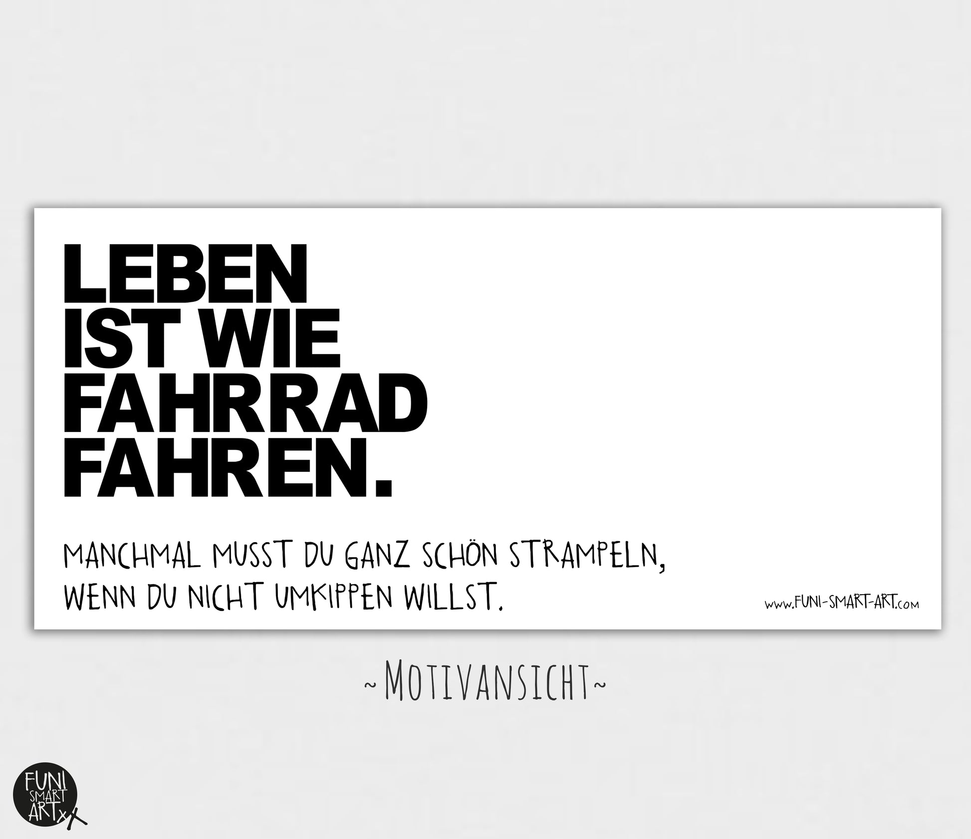 Tasse mit Spruch Fahrradfahren