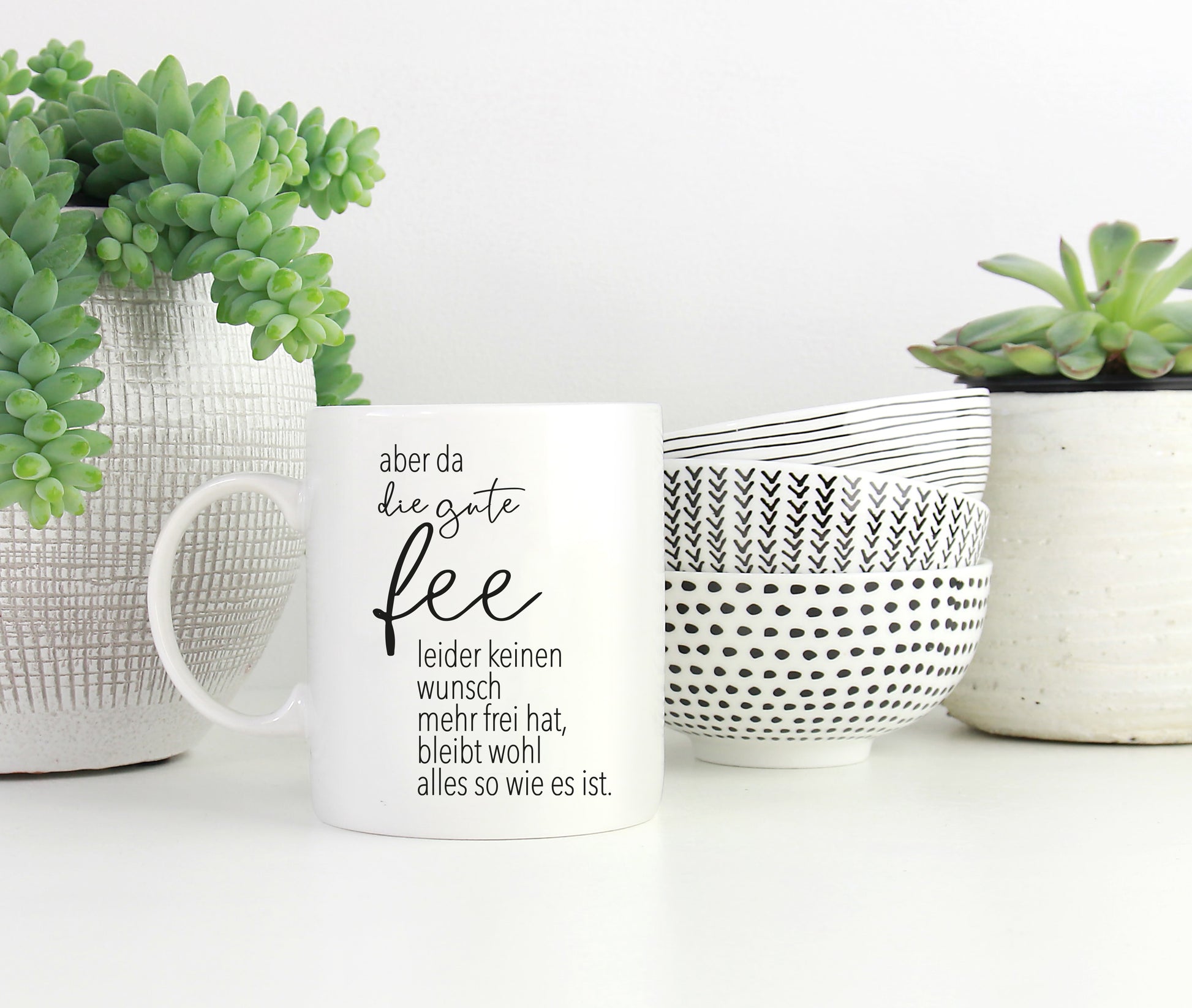 Tasse mit Spruch Fee