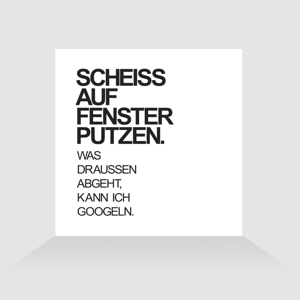 Kühlschrankmagnet Fenster putzen