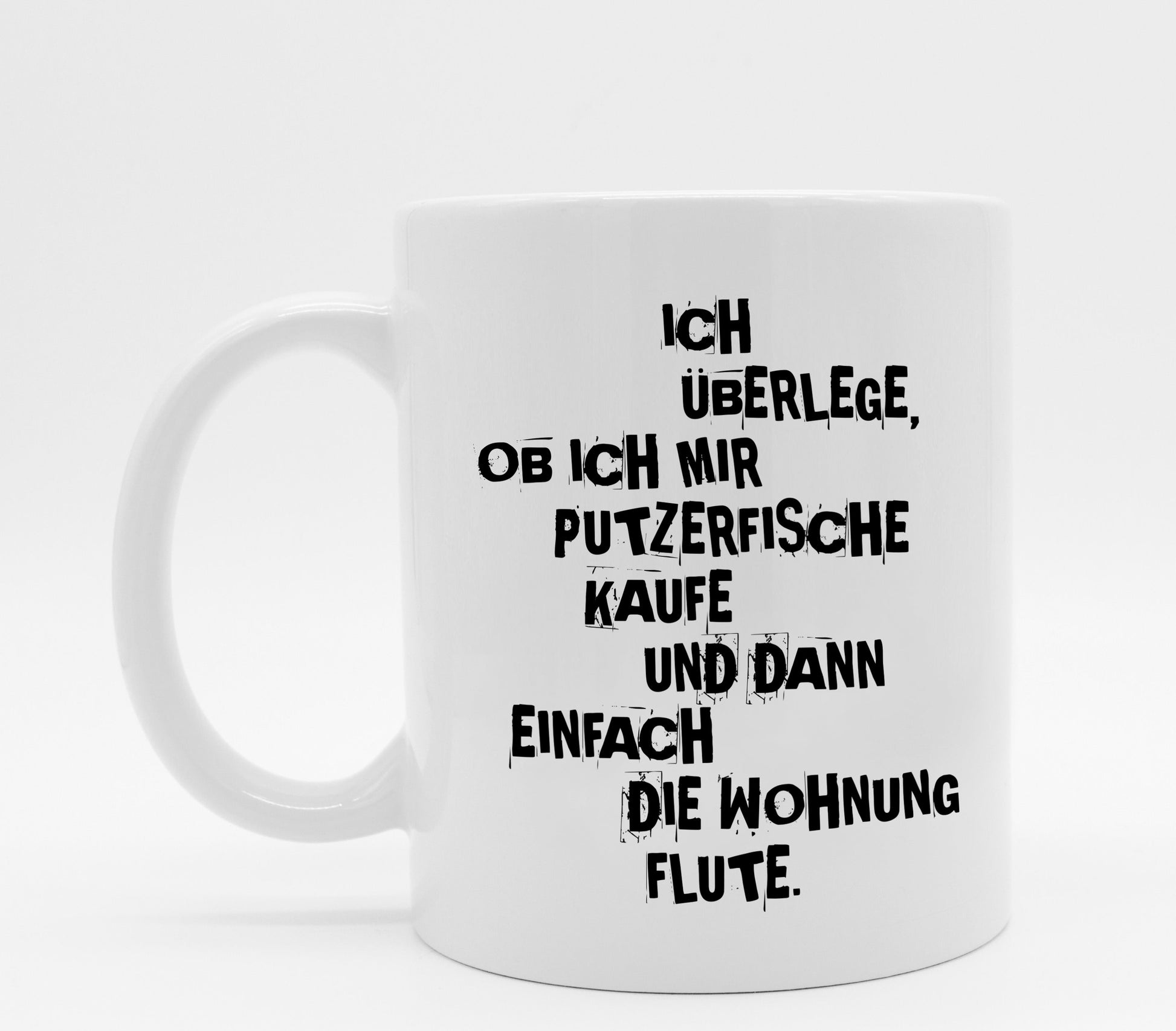 Tasse mit Spruch Fische
