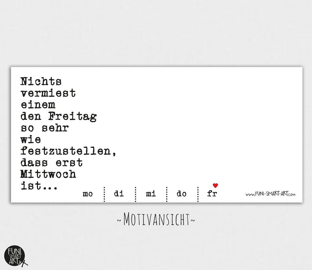 Tasse mit Spruch Freitag