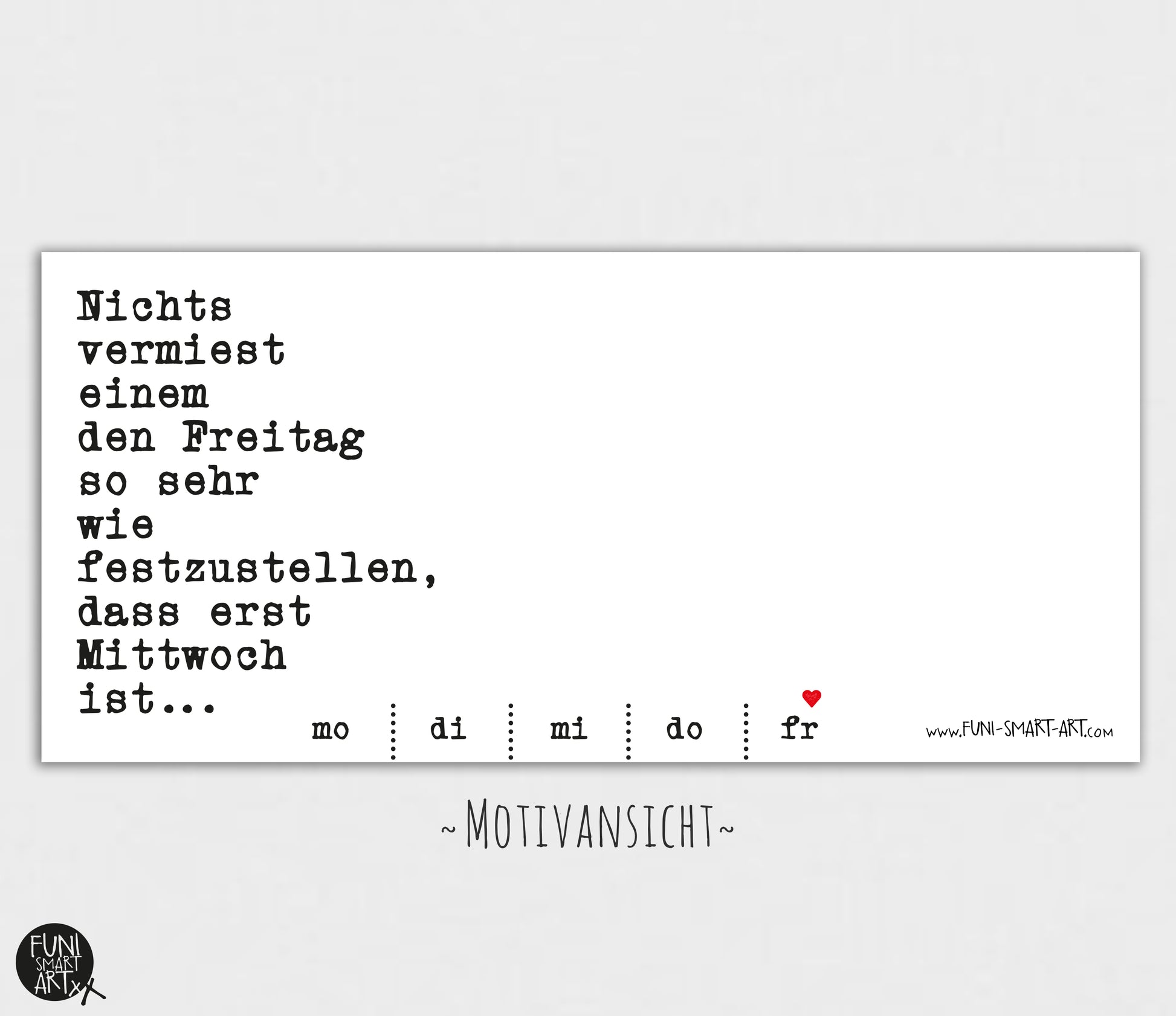 Tasse mit Spruch Freitag