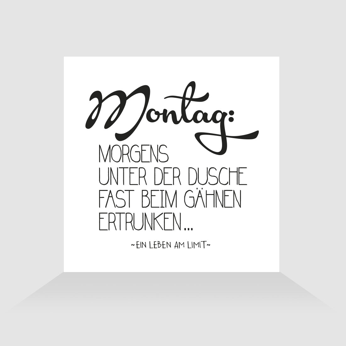 Kühlschrankmagnet Gähnen