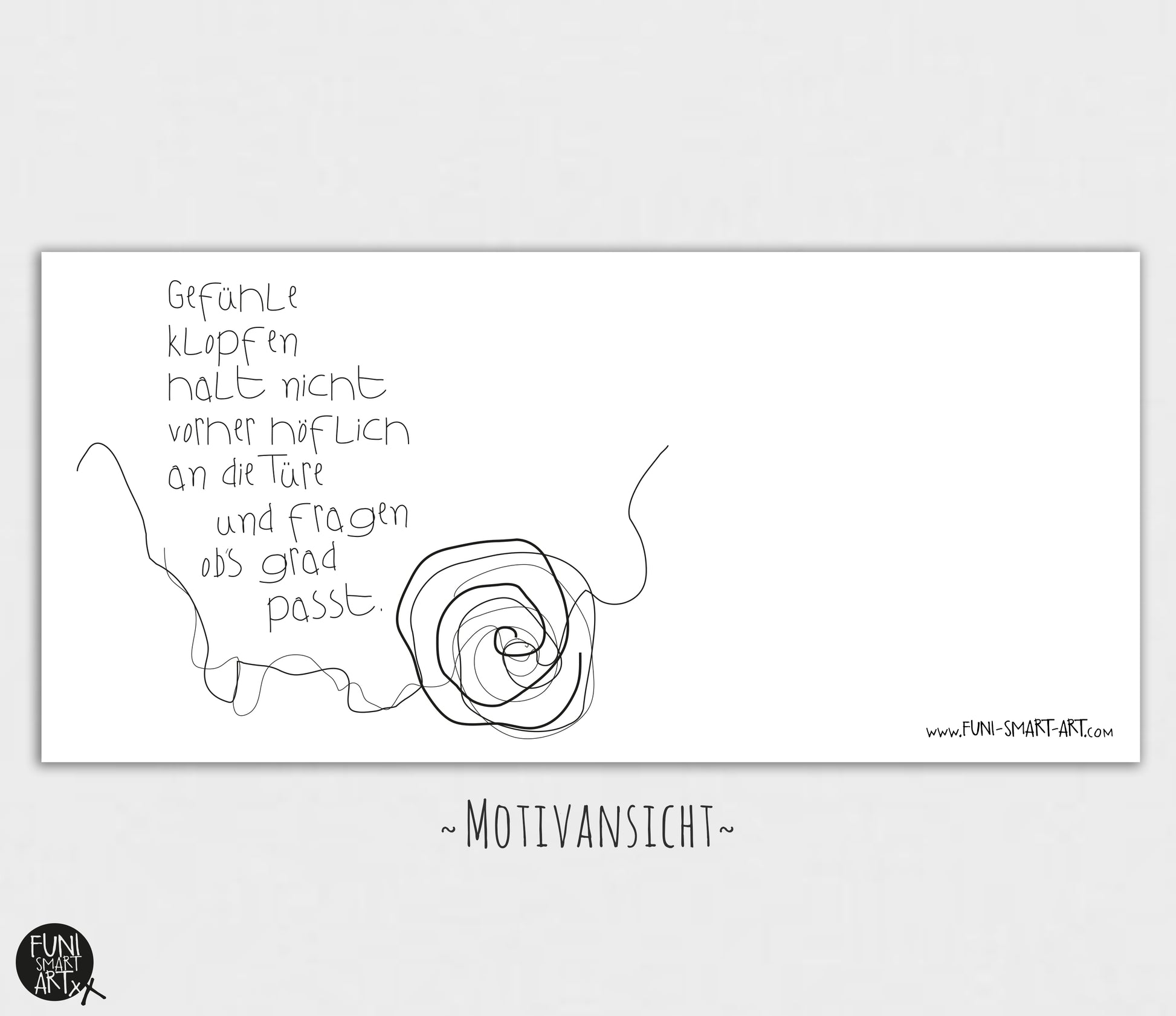 Tasse mit Spruch Gefühle