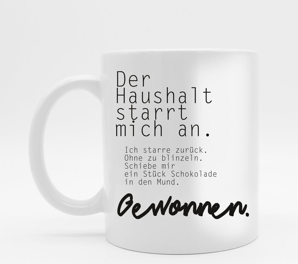 Tasse mit Spruch Gewonnen