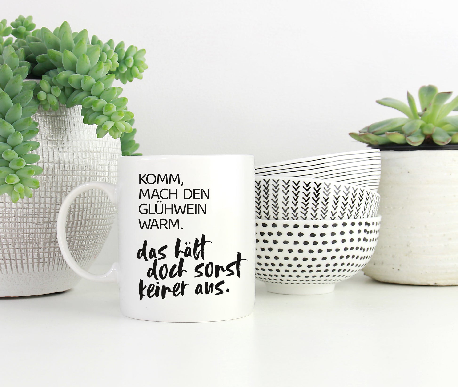 Tasse mit Spruch Glühwein