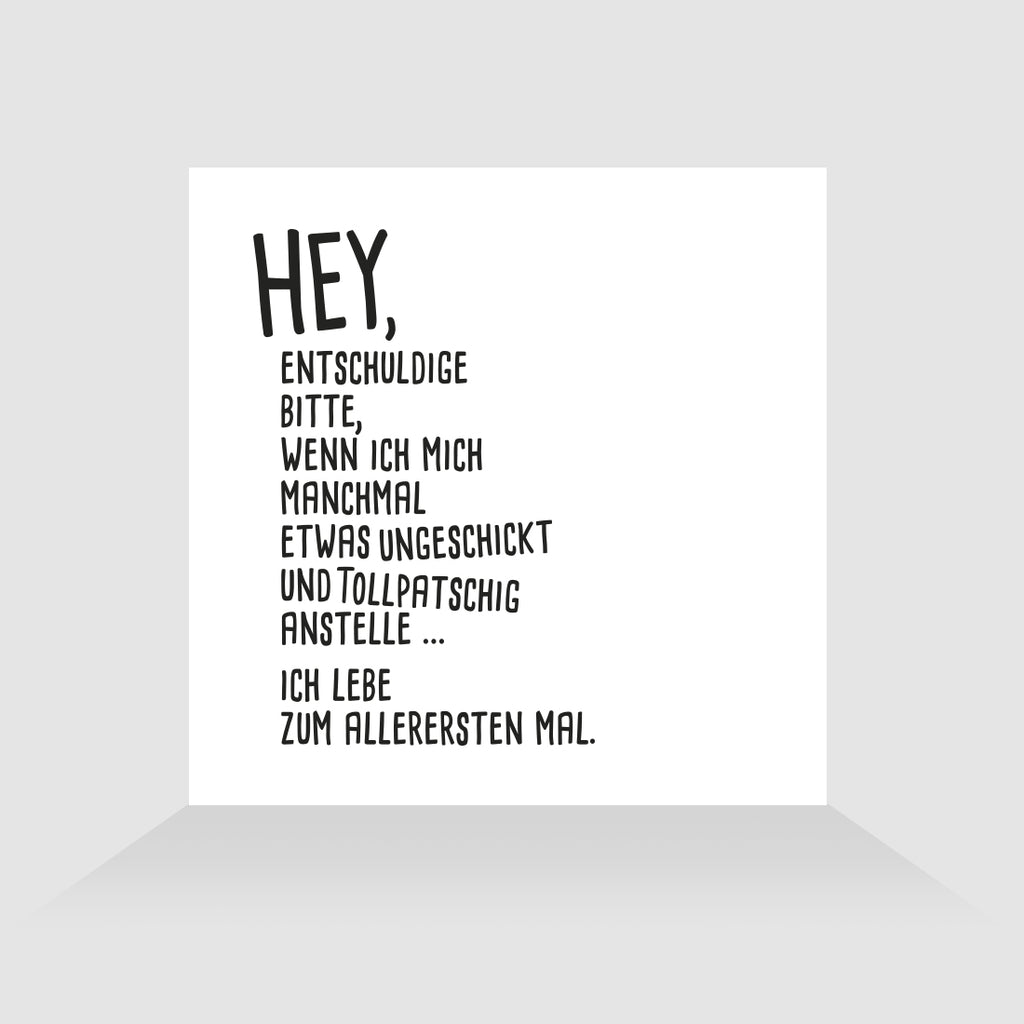 Kühlschrankmagnet Hey