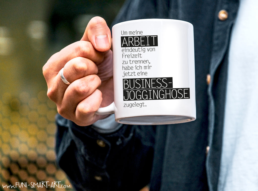 Tasse mit Spruch Jogginghose