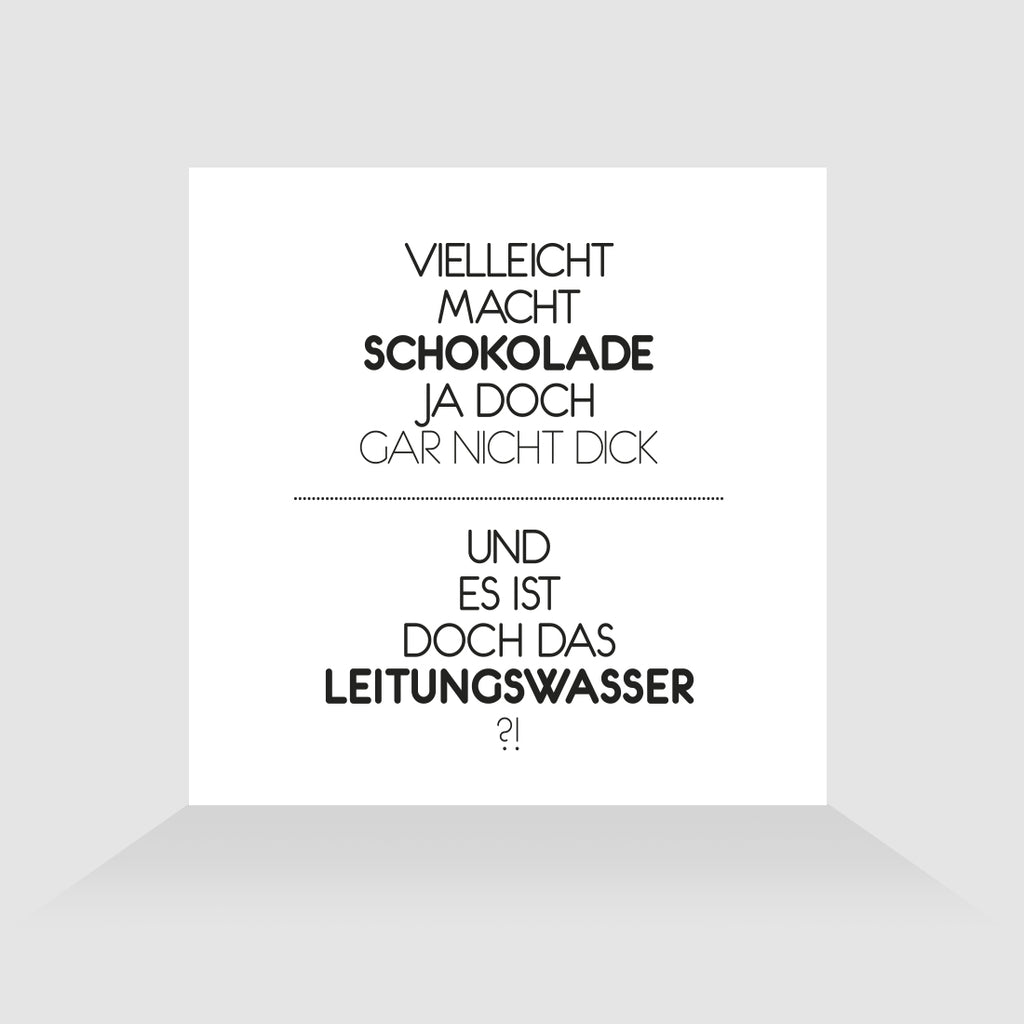 Kühlschrankmagnet Kalorienwasser