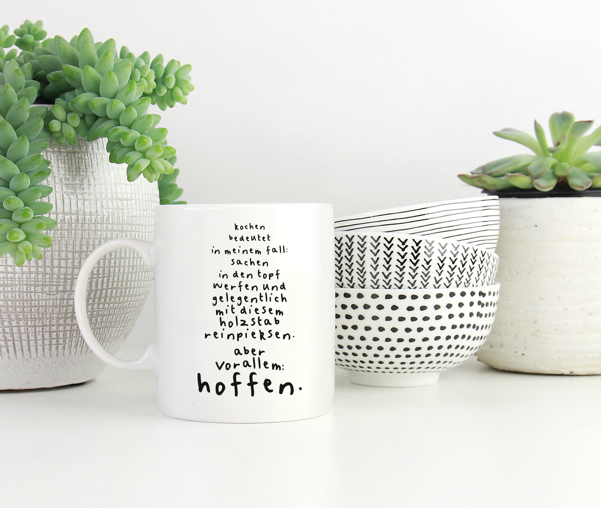 Tasse mit Spruch Kochen