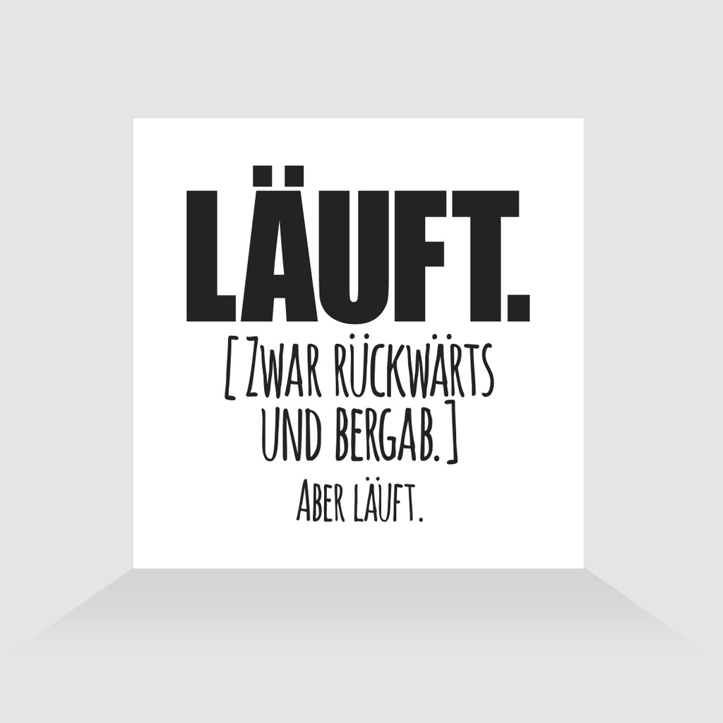 Kühlschrankmagnet Läuft