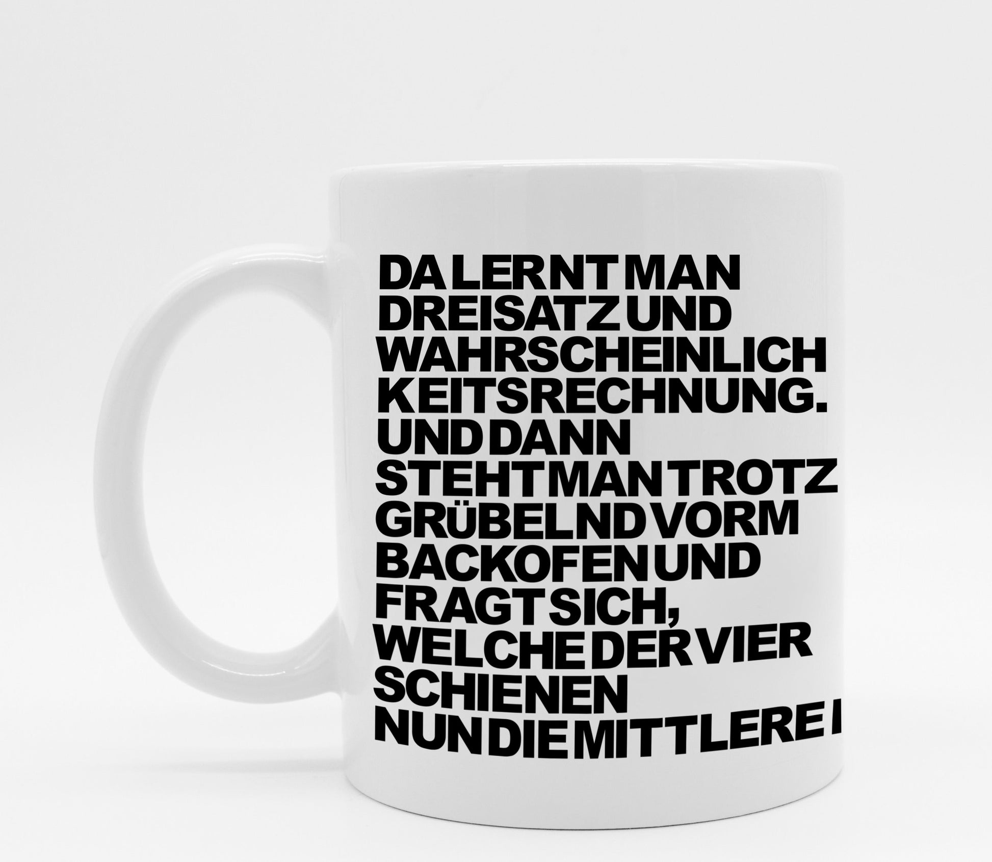 Tasse mit Spruch Mathegenie