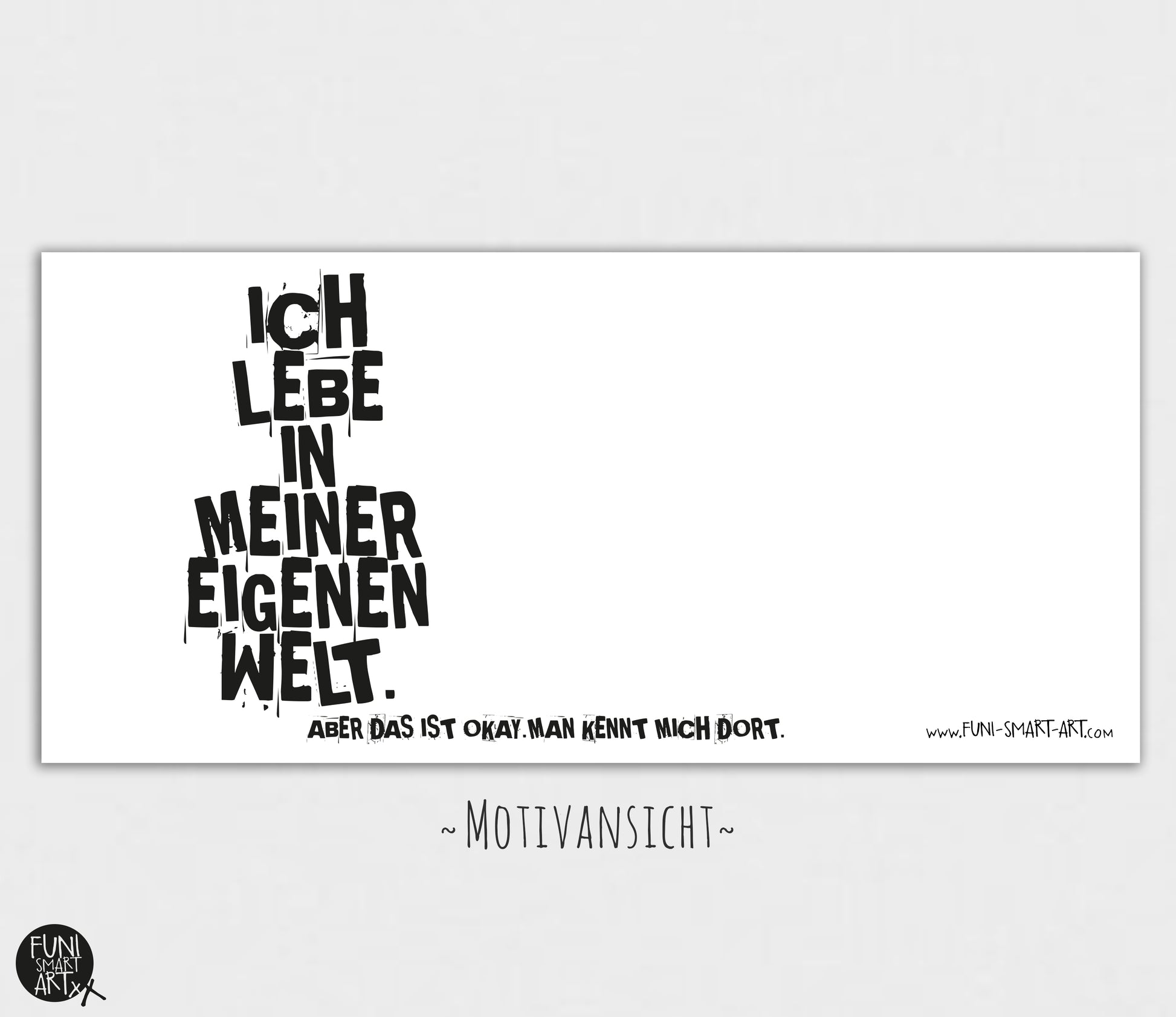 Tasse mit Spruch Meine Welt