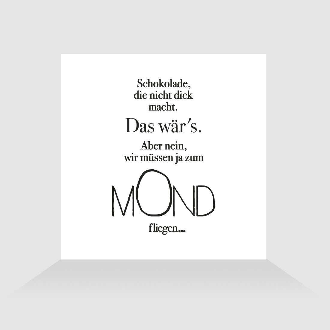 Kühlschrankmagnet Mond