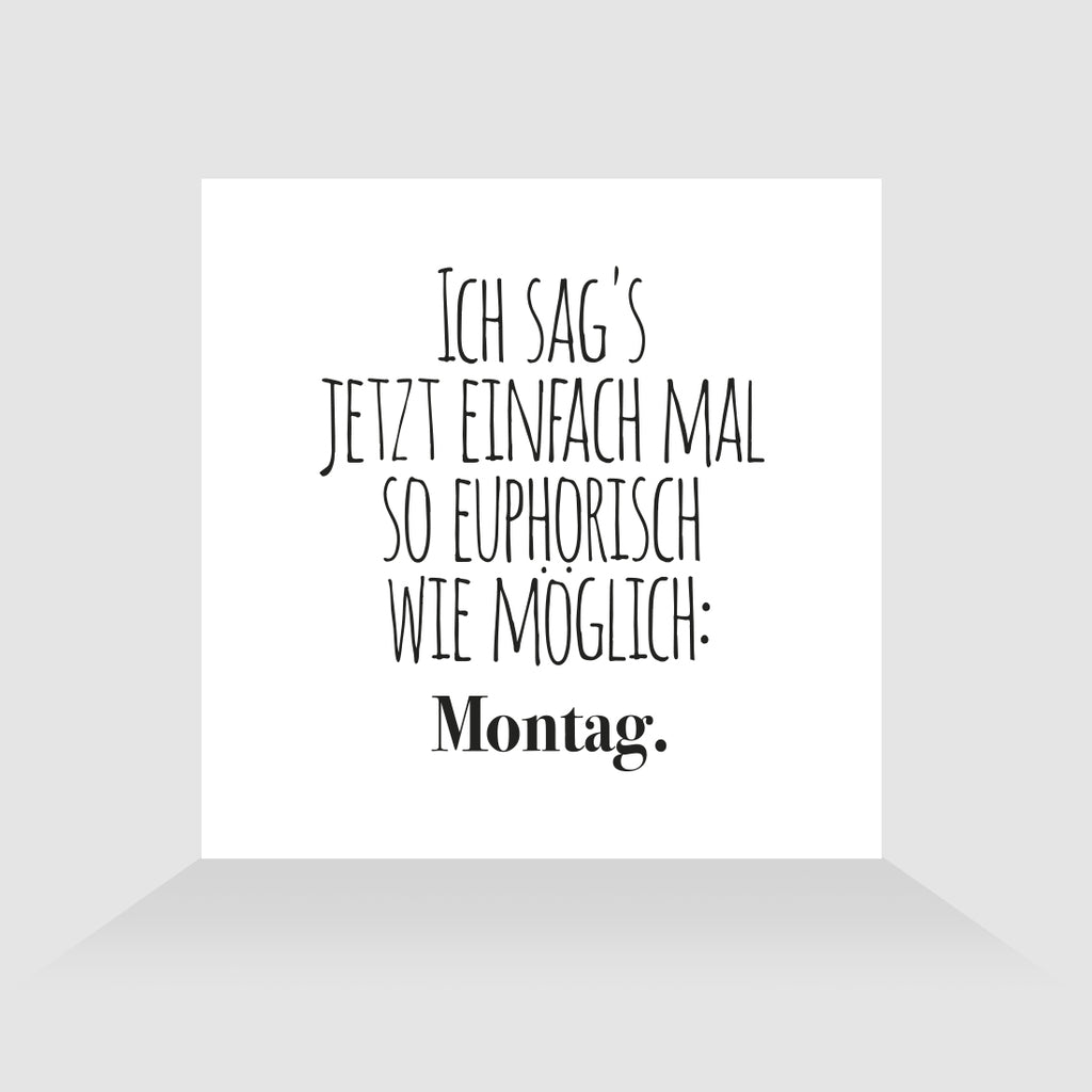 Kühlschrankmagnet Montag