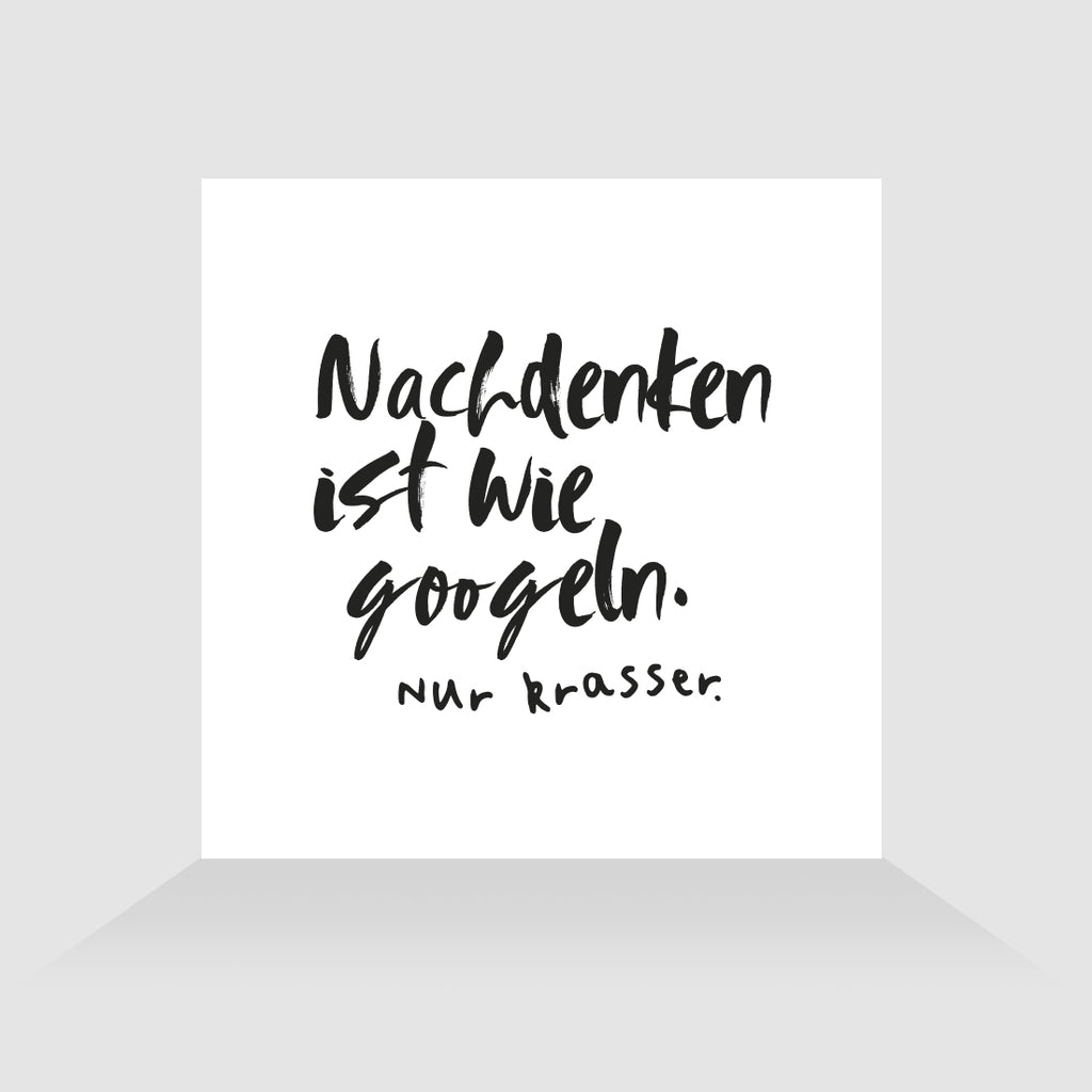 Kühlschrankmagnet Nachdenken