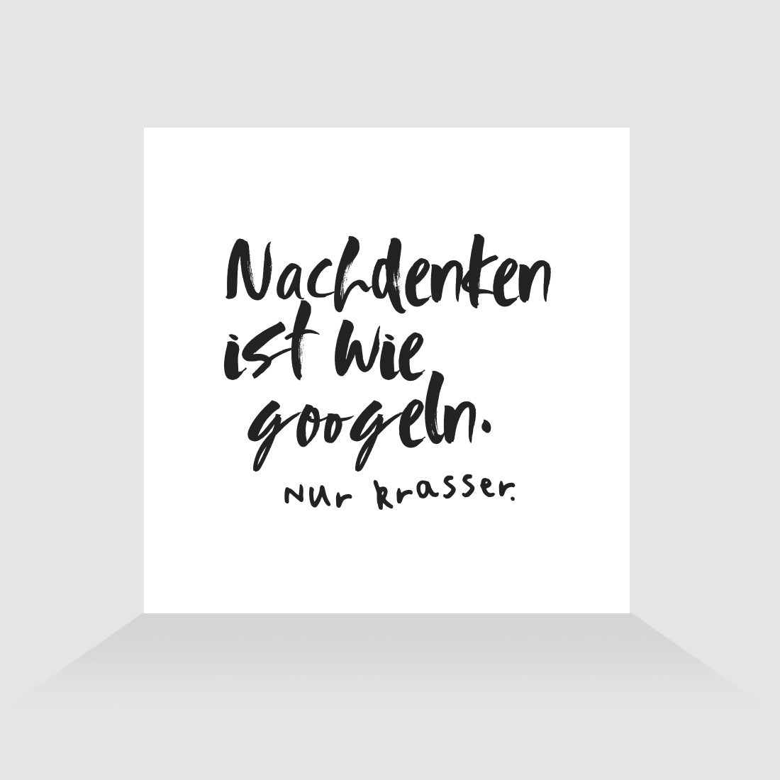 Kühlschrankmagnet Nachdenken