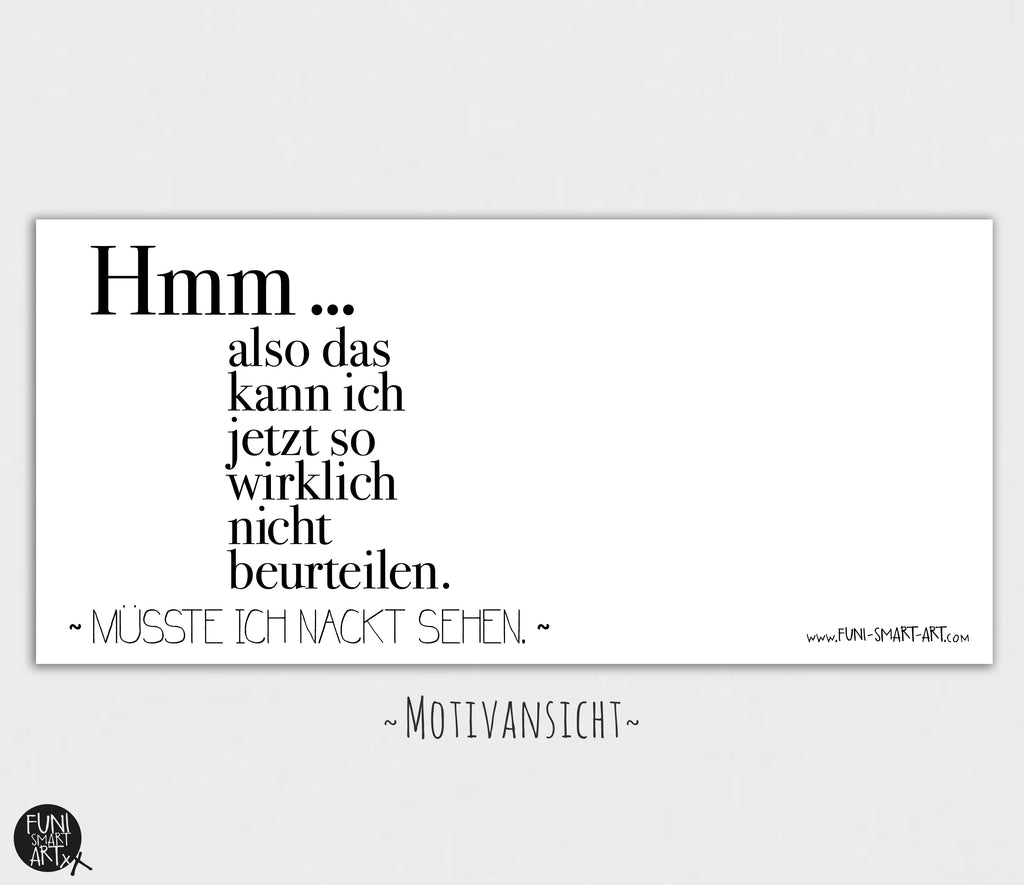 Tasse mit Spruch Nackt